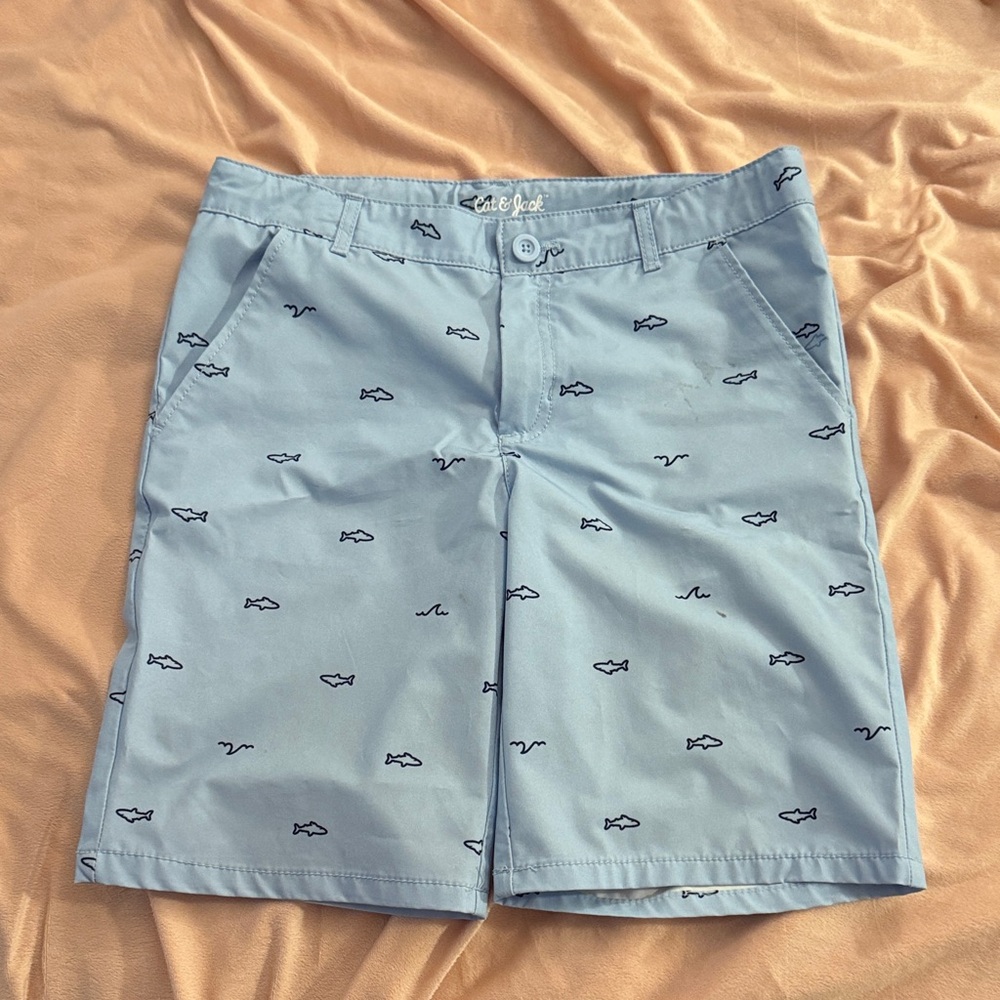 Cat & Jack Blue Shorts with Fish Print